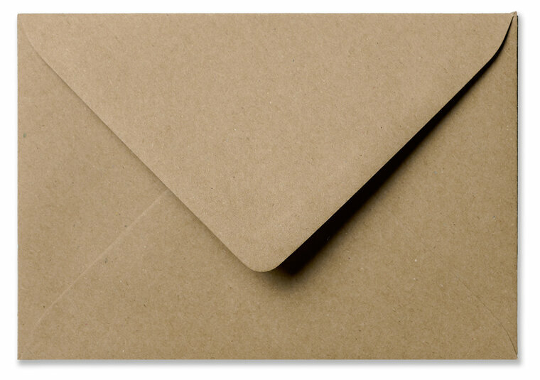 Envelop 11 x 15,6 cm Kraft natuurbruin
