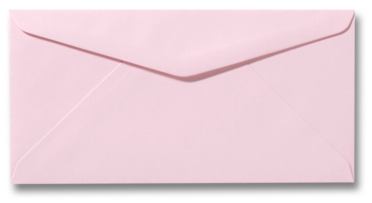 Envelop 11 x 22 cm Lichtroze