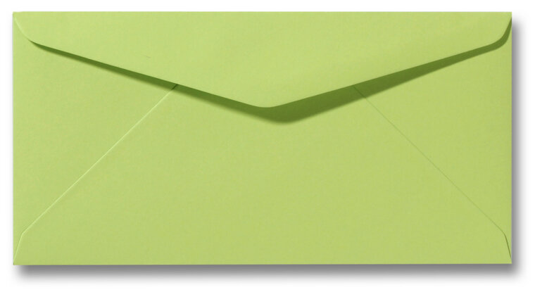 Envelop 11 x 22 cm Lindegroen