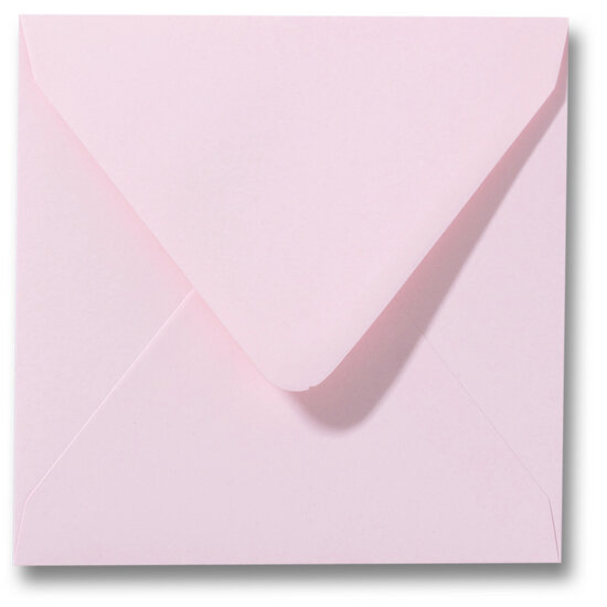 Envelop 16 x 16 cm Lichtroze