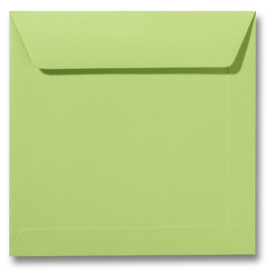 Envelop 22 x 22 cm Lindegroen