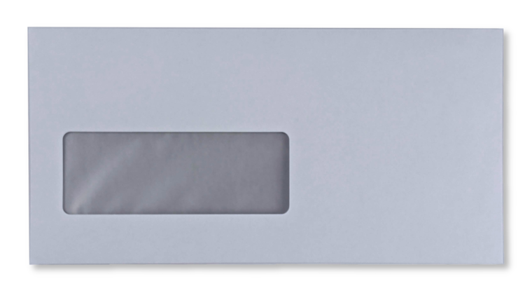 Vensterenvelop C5/6 11,4 x 22,9 cm Wit