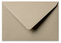 Envelop 12 x 18 cm Kraft natuurgrijs