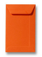 Envelop 12,5 x 31,2 cm Donkeroranje