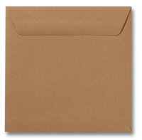 Envelop 22 x 22 cm Bruin