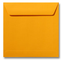 Envelop 22 x 22 cm Goudgeel