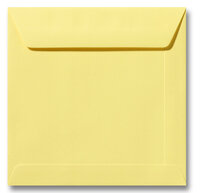 Envelop 22 x 22 cm Kanariegeel