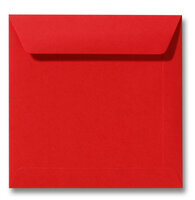 Envelop 22 x 22 cm Koraalrood