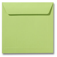 Envelop 22 x 22 cm Lindegroen