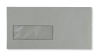 Vensterenvelop C5/6 11,4 x 22,9 cm Grijs