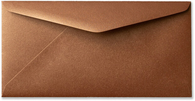 Envelop 11 x 22 cm Metallic Bronze