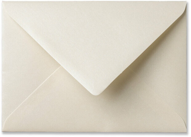 Envelop 12 x 18 cm Metallic Cream