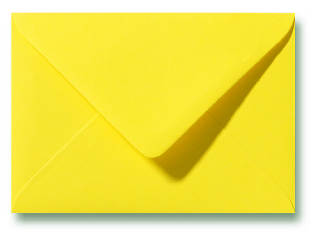 Envelop 12,5 x 17,6 cm Kanariegeel