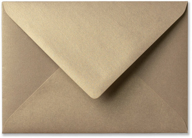 Envelop 12,5 x 17,6 cm Metallic Champagne