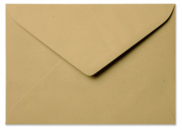 Envelop 15,6 x 22 cm Kraft lichtbruin