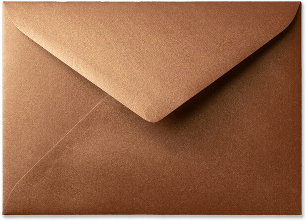 Envelop 15,6 x 22 cm Metallic Bronze