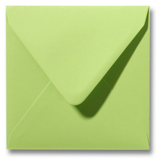 Envelop 16 x 16 cm Lindegroen