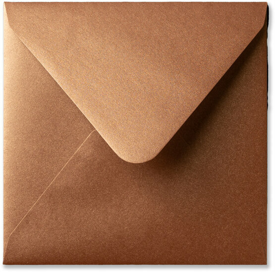 Envelop 16 x 16 cm Metallic Bronze