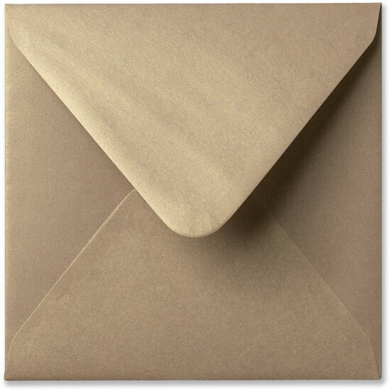 Envelop 16 x 16 cm Metallic Champagne