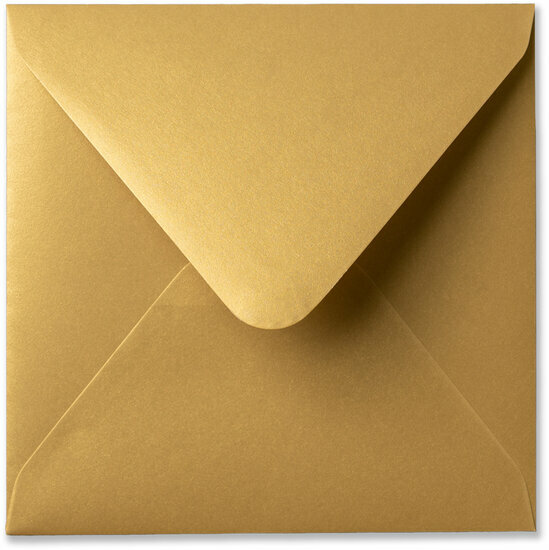 Envelop 16 x 16 cm Metallic Gold Rush