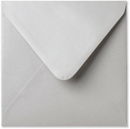 Envelop 16 x 16 cm Metallic Platinum