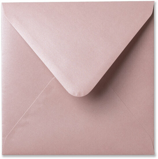 Envelop 16 x 16 cm Metallic Rose