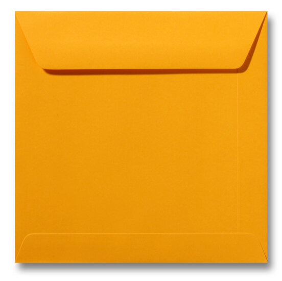 Envelop 22 x 22 cm Goudgeel