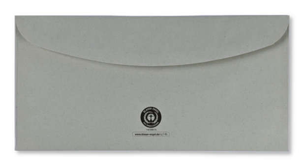 Envelop C5/6 11,4 x 22,9 cm Grijs