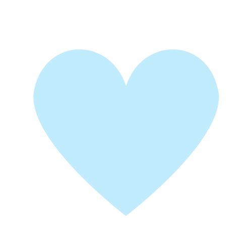 Sluitzegel hartje Babyblauw