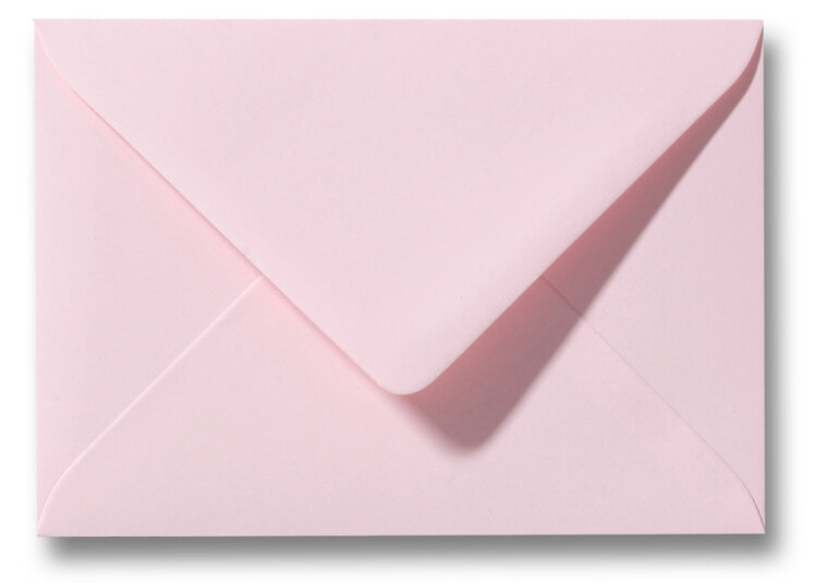 Envelop 15,6 x 22 cm Lichtroze