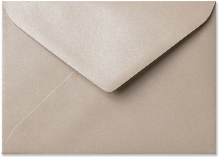 Envelop 15,6 x 22 cm Metallic Sand