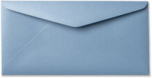 Envelop 11 x 22 cm Metallic Ice Blue
