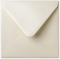 Envelop 16 x 16 cm Metallic Cream